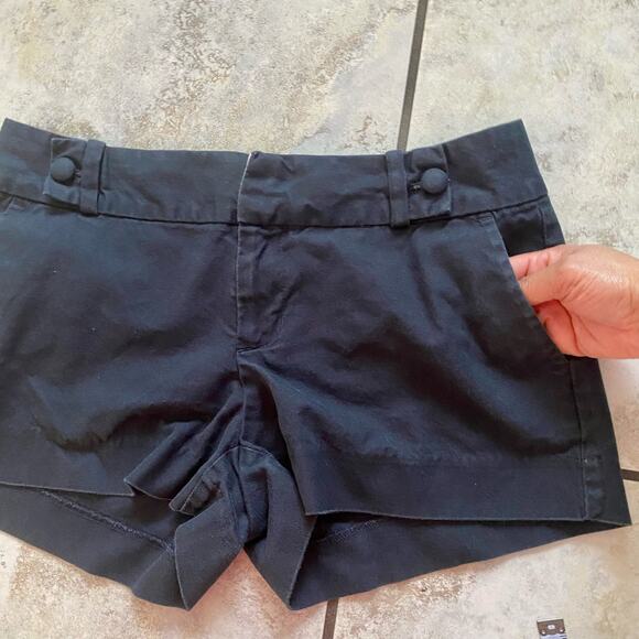 Banana Republic Black Cotton Blend Shorts size 2 - Picture 11 of 13